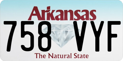 AR license plate 758VYF