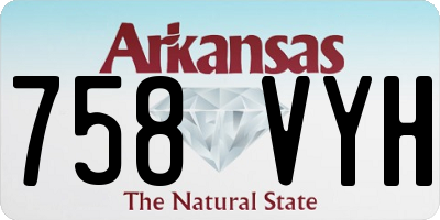 AR license plate 758VYH