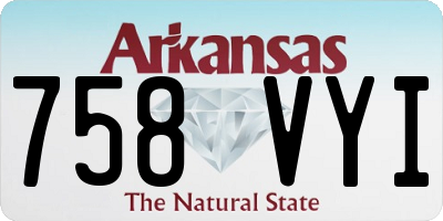 AR license plate 758VYI