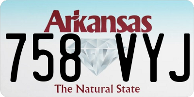 AR license plate 758VYJ