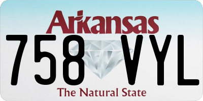 AR license plate 758VYL
