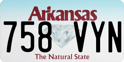 AR license plate 758VYN