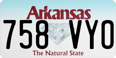 AR license plate 758VYO