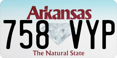 AR license plate 758VYP