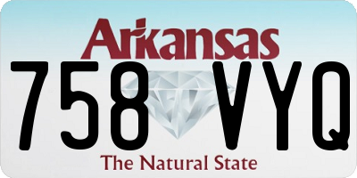 AR license plate 758VYQ