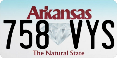AR license plate 758VYS