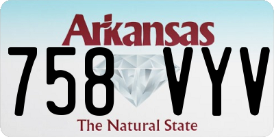 AR license plate 758VYV