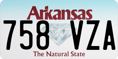 AR license plate 758VZA