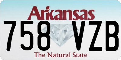 AR license plate 758VZB