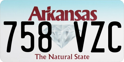 AR license plate 758VZC