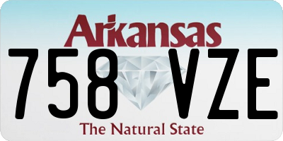 AR license plate 758VZE