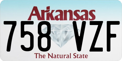 AR license plate 758VZF