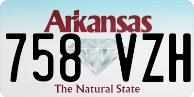 AR license plate 758VZH