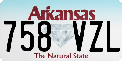AR license plate 758VZL