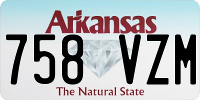 AR license plate 758VZM
