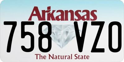 AR license plate 758VZO