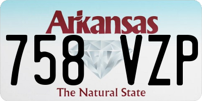 AR license plate 758VZP