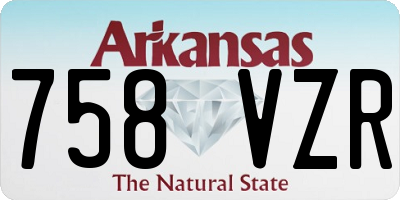AR license plate 758VZR