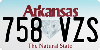 AR license plate 758VZS