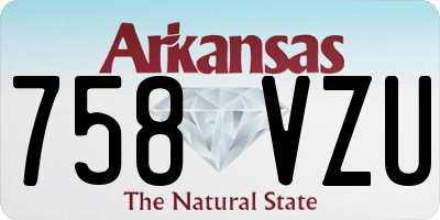 AR license plate 758VZU