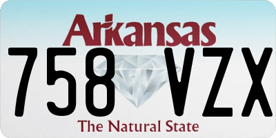 AR license plate 758VZX