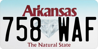 AR license plate 758WAF