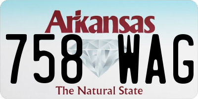 AR license plate 758WAG
