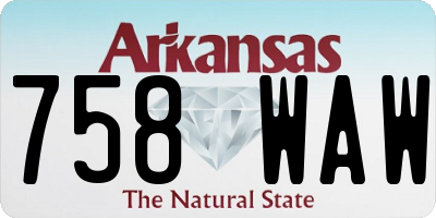 AR license plate 758WAW