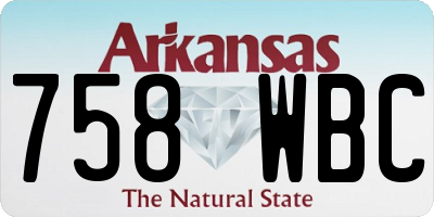 AR license plate 758WBC