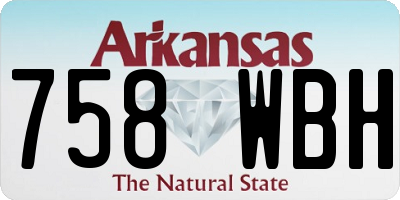 AR license plate 758WBH