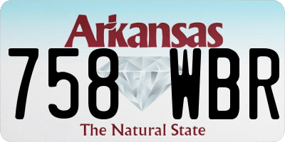 AR license plate 758WBR
