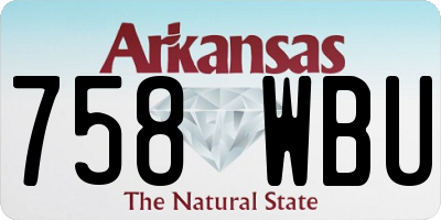 AR license plate 758WBU
