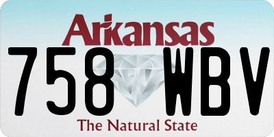 AR license plate 758WBV