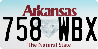 AR license plate 758WBX