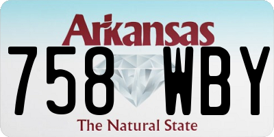 AR license plate 758WBY