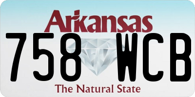 AR license plate 758WCB