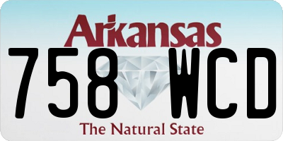 AR license plate 758WCD