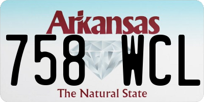 AR license plate 758WCL