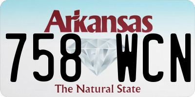 AR license plate 758WCN