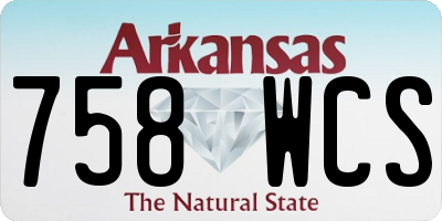 AR license plate 758WCS