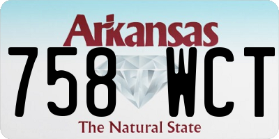 AR license plate 758WCT