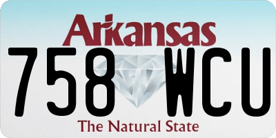 AR license plate 758WCU