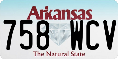 AR license plate 758WCV