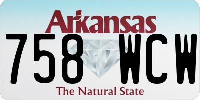 AR license plate 758WCW