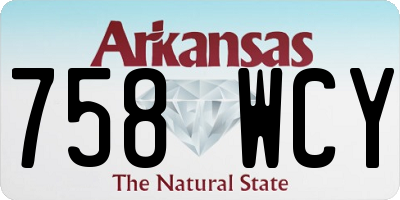 AR license plate 758WCY