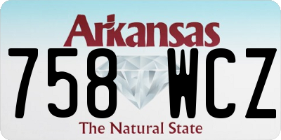 AR license plate 758WCZ