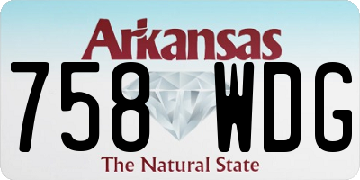 AR license plate 758WDG
