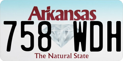 AR license plate 758WDH