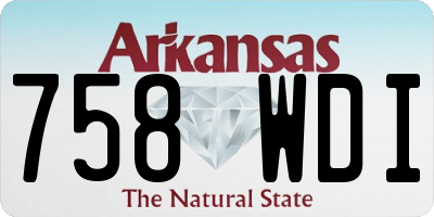 AR license plate 758WDI