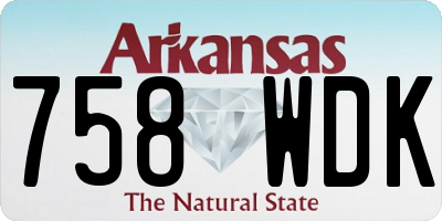 AR license plate 758WDK